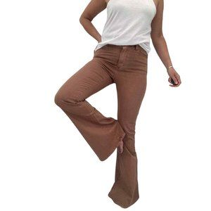 Free People x Sandrine Rose High Rise Super Flare Jeans NWT Burnt Size 26